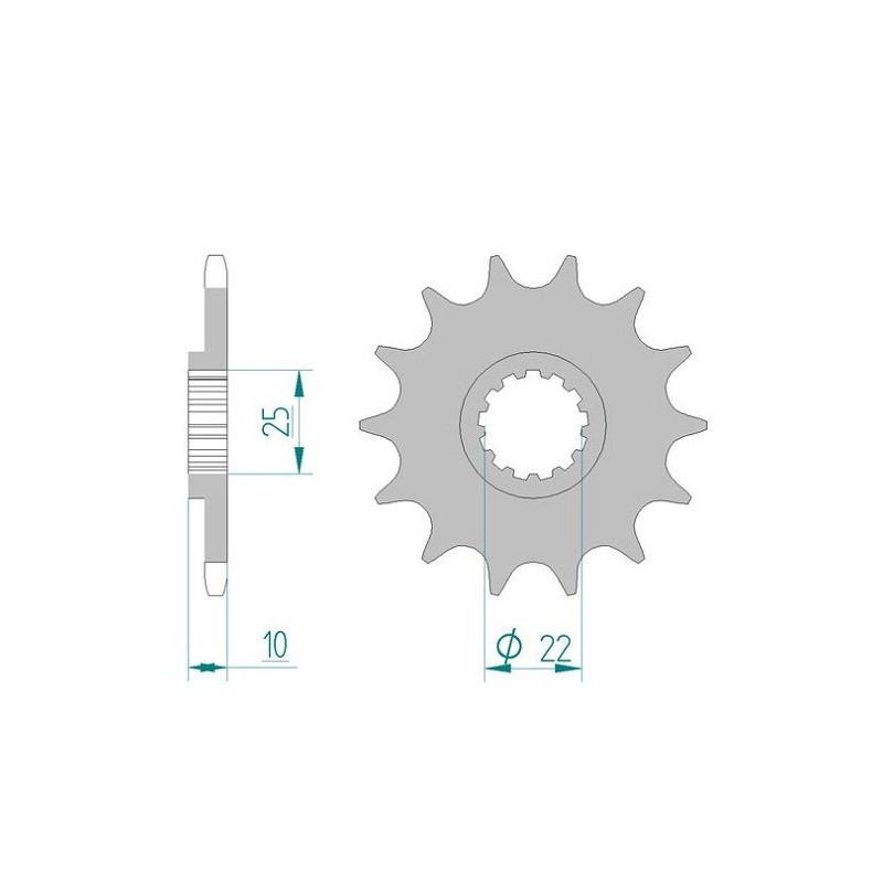 Kit Chaine DC YAMAHA XT 660 X (10S) (2004-2013) 10S