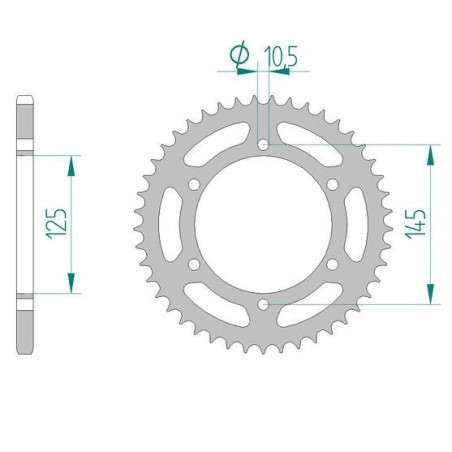 Kit Chaine DC YAMAHA XT 660 X (10S) (2004-2013) 10S