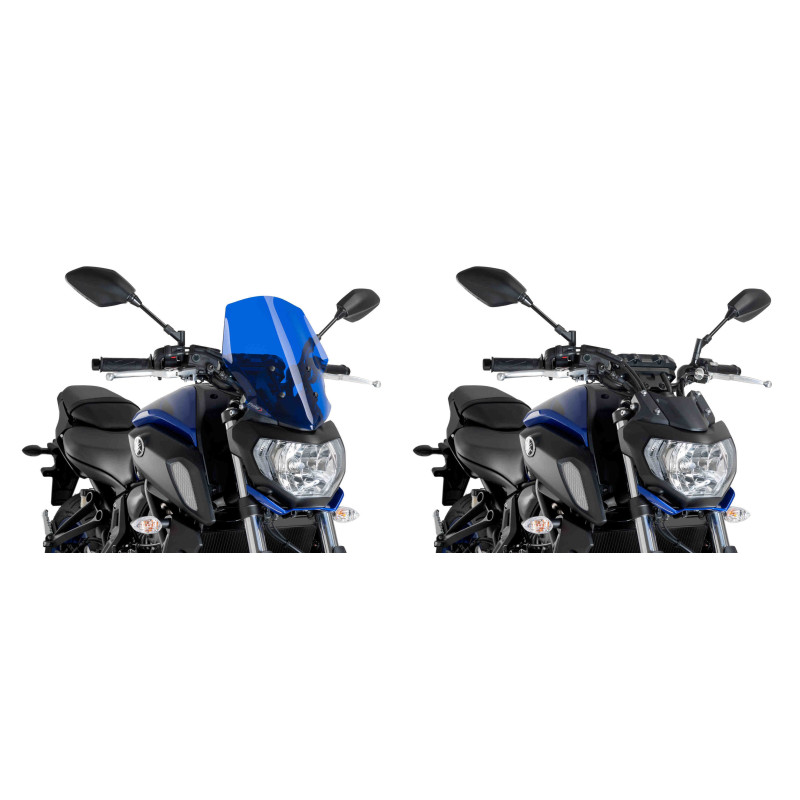 Saute vent PUIG Naked new génération TOURING pour YAMAHA MT-07 2019 comparatif