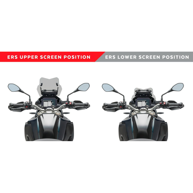 Kit PUIG electrique pour bulle BMW F750 GS 2020 vue pilote haut