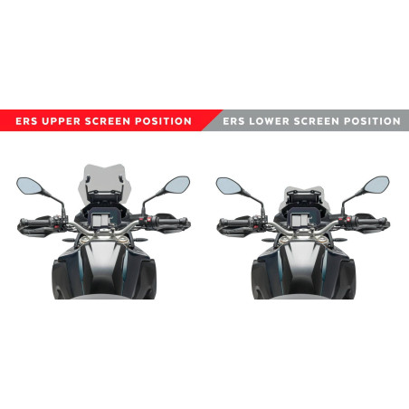 Kit PUIG electrique pour bulle BMW F750 GS 2020 vue pilote haut