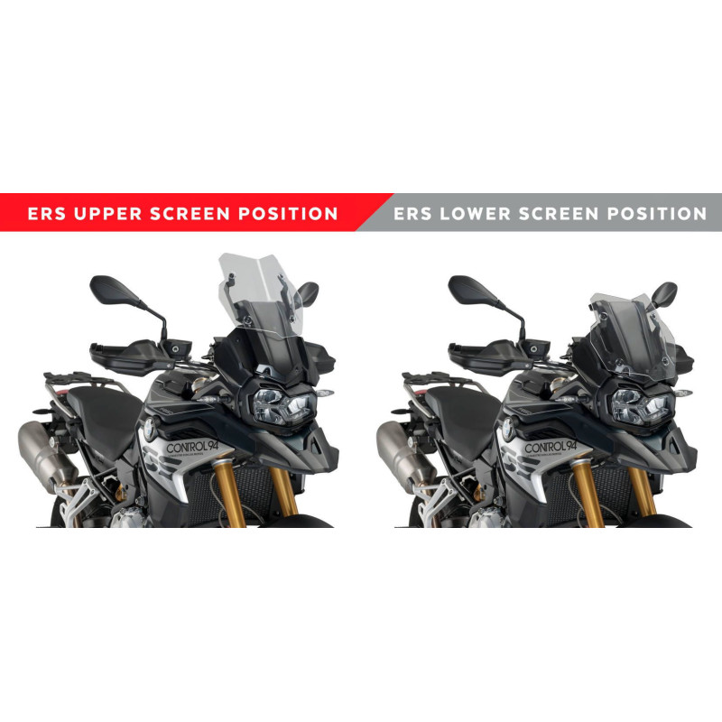 Kit PUIG electrique pour bulle BMW F750 GS 2020 comparatif haut