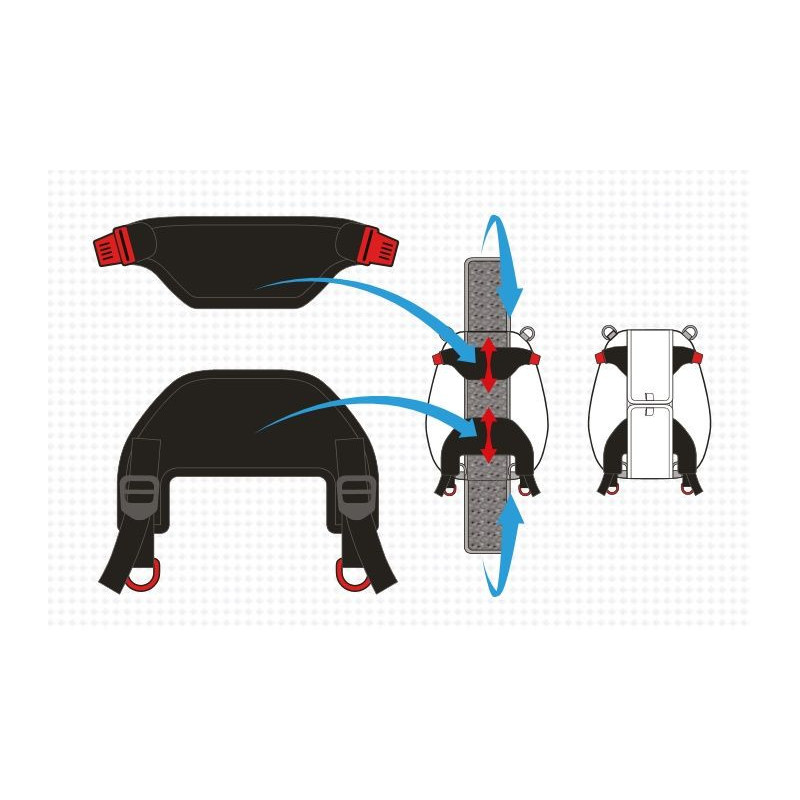 Kit universel Bagster pour sacoche reservoir.montage