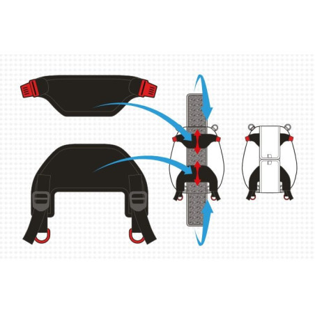 Kit universel Bagster pour sacoche reservoir.montage