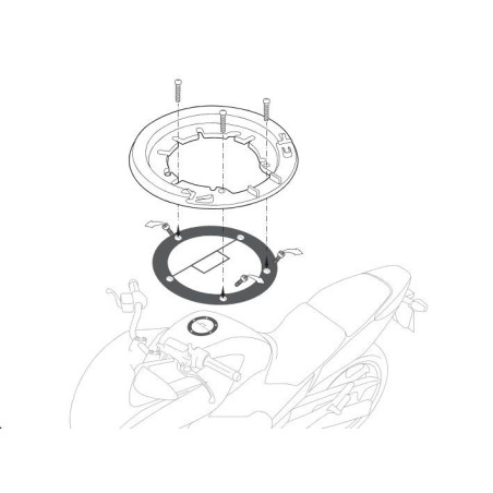 Support LOCK'N START pour sacoche réservoir Bagster