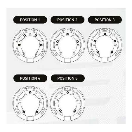 Support LOCK'N START pour sacoche réservoir Bagster different montage