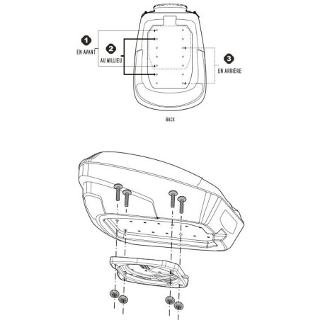 Support LOCK'N START pour sacoche réservoir Bagster modification sacoche