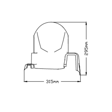 Garde boue arriere PUIG HONDA CRF1100L Africa Twin 2020 dimensions