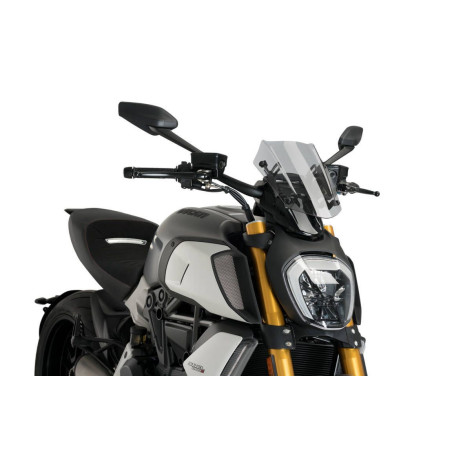 Saute vent Naked new generation sport réglable DUCATI DIAVEL 1260 de coté