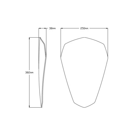 Bulle Sport PUIG pour Yamaha MT-07 Tracer dimension