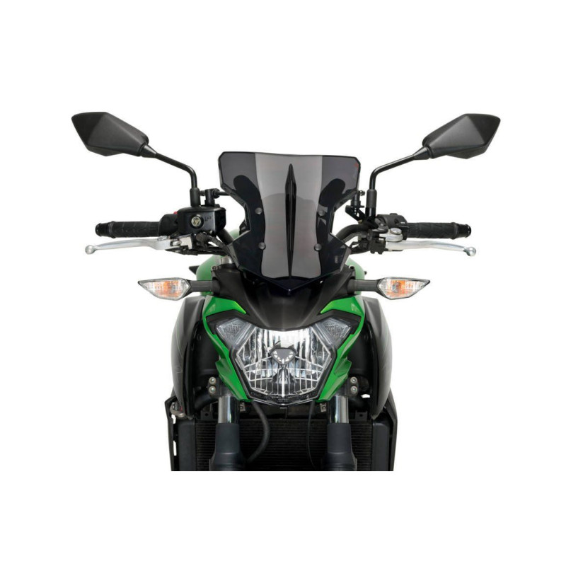 Pare brise Puig SHARK pour Kawasaki Z 650 vue de face