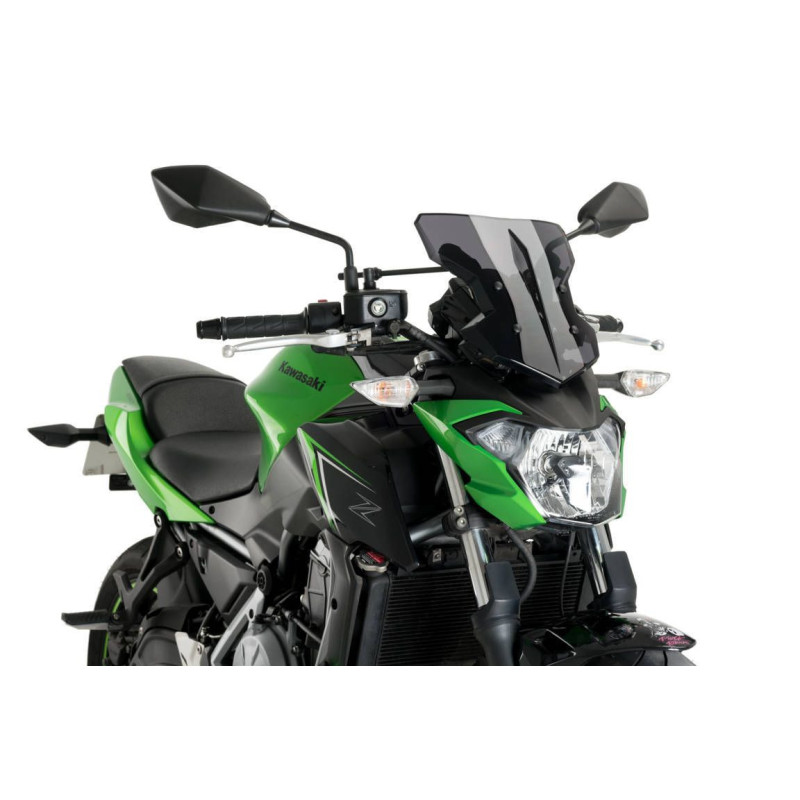 Pare brise Puig SHARK pour Kawasaki Z 650 fumé foncé