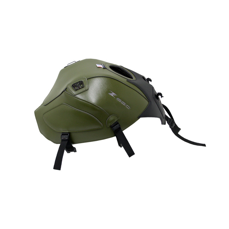 Protège réservoir BAGSTER KAWASAKI Z650 noir mat vert aventure