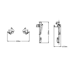 Support bulle MEM PUIG avec bulle Touring pour Yamaha Ténéré 700 2