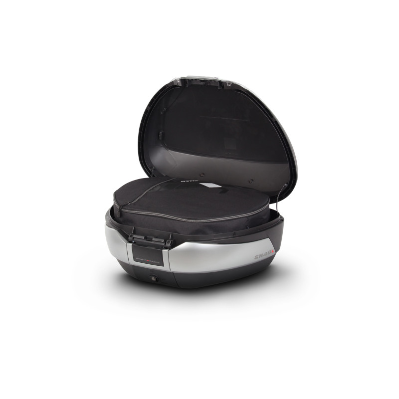 TOP CASE SHAD SH48 pour moto couleur New Titanium