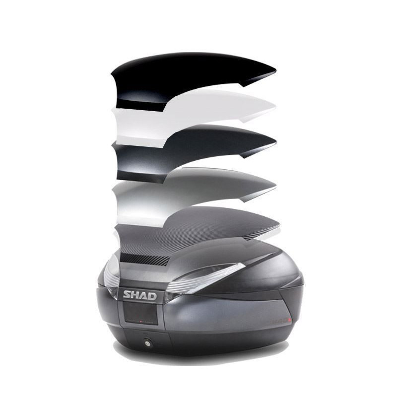TOP CASE SHAD SH48 pour moto couleur Gris foncé coloris