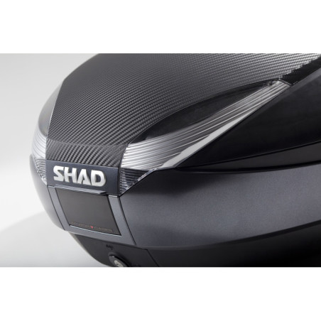 TOP CASE SHAD SH48 pour moto couleur Gris foncé verouillage