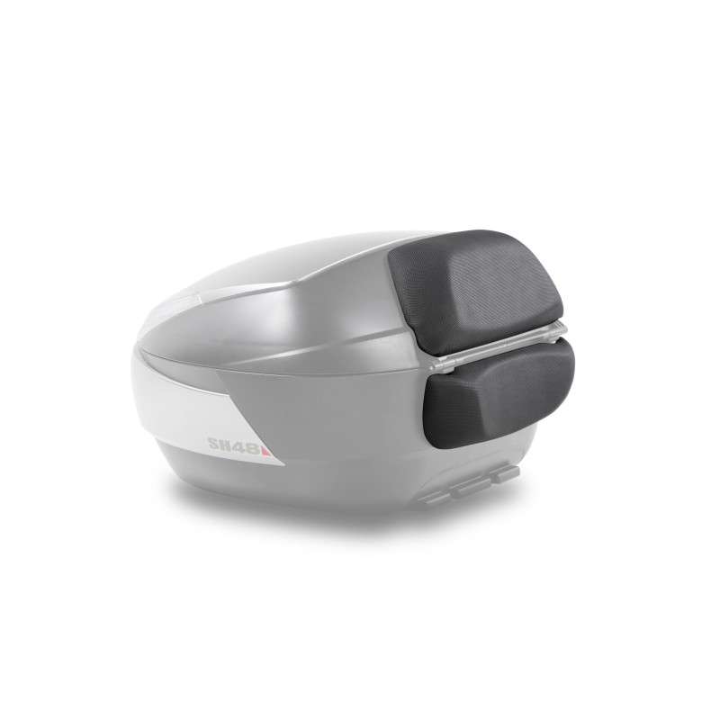 TOP CASE SHAD SH48 pour moto couleur Gris foncé dosseret