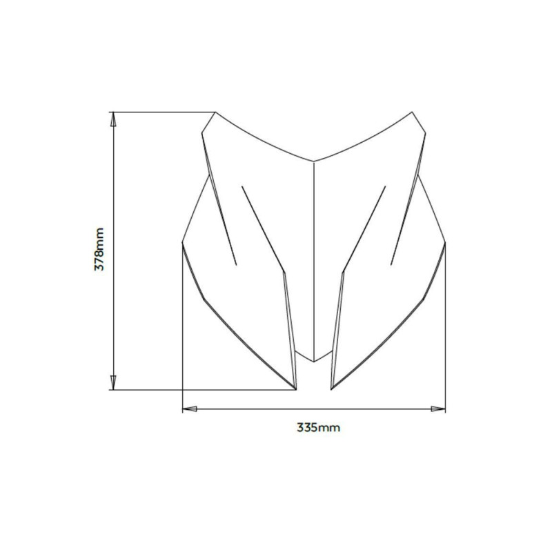 Bulle Sport PUIG pour BMW S1000 XR dimensions