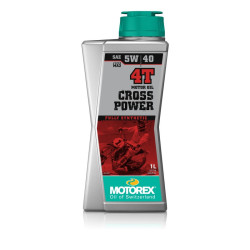 Huile moteur MOTOREX Cross Power 4T - 5W40 10x1L