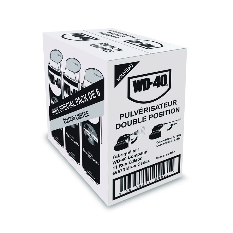 Aérosol WD-40 Système Pro 6x500ml
