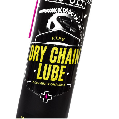 Lubrifiant chaîne MUC-OFF Dry PTFE Chain Lube - spray 400ml