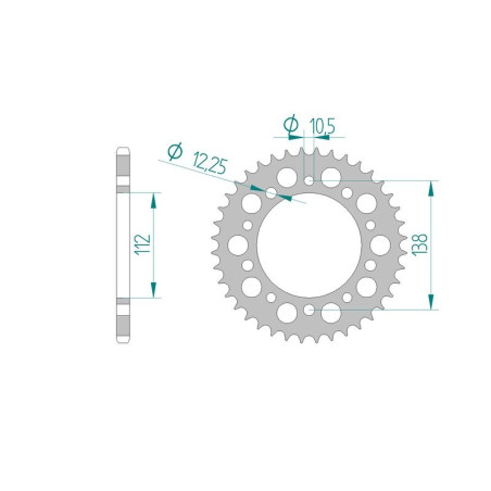 Kit chaine AFAM acier HONDA CBR 600 F M,N,P,R,S,T RACING pas 520 1991 à 1996