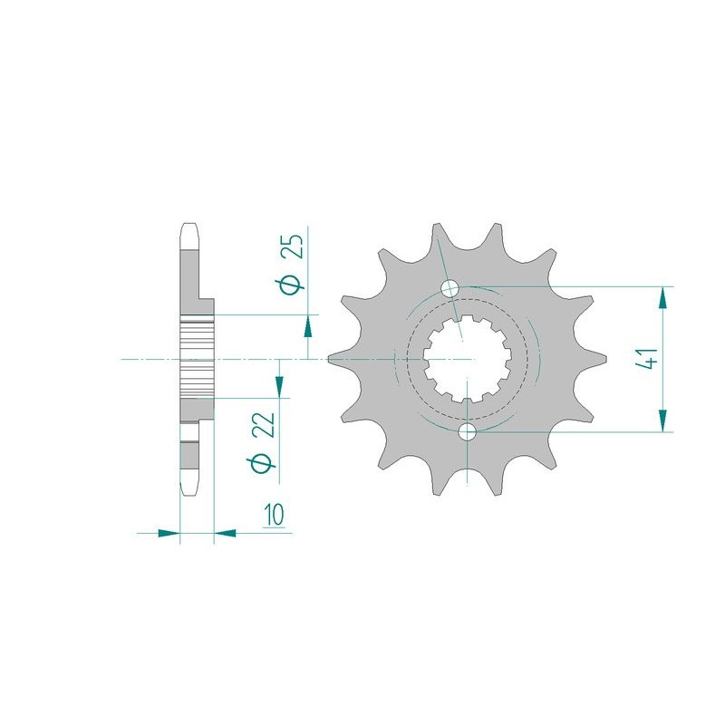 Kit chaine AFAM acier HONDA NX 650 K,L RD02 pas 520 1989 à 1990