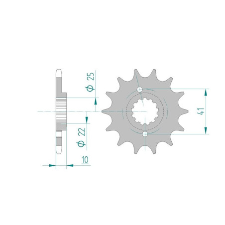 Kit chaine AFAM acier HONDA NX 650 K,L RD02 pas 520 1989 à 1990