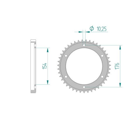 Kit chaine AFAM acier HONDA VFR 800 X B,C,D CROSSRUNNER pas 530 2011 à 2013