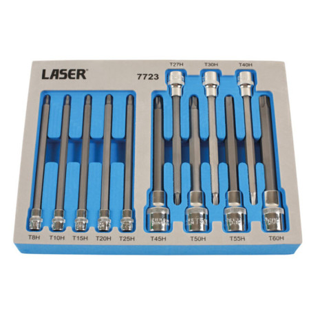 Jeu d'embouts de sécurité Torx® LASER TOOLS 135 mm - 12 pieces