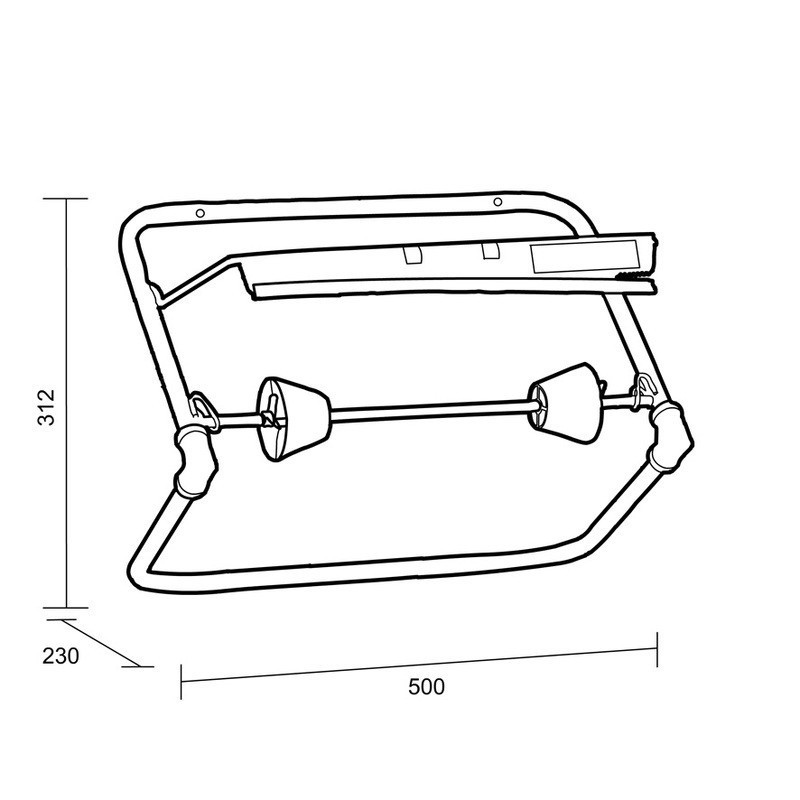 Dérouleur mural KATRIN Blue Line