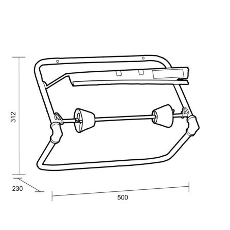 Dérouleur mural KATRIN Blue Line