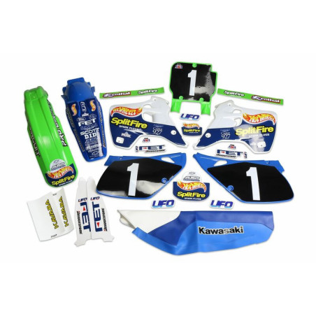 Kit plastiques & déco UFO Hot Wheels Replica Kawasaki KX125/250
