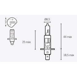 Ampoule V PARTS H1 12V 55W