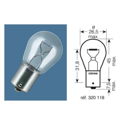 Ampoule OSRAM Original Line P21W 12V 21W - x10 2